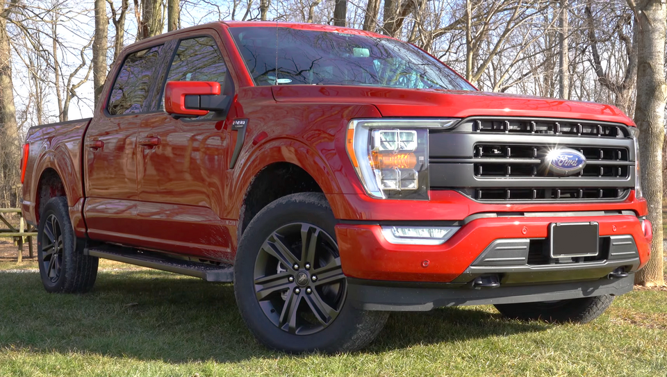 Late-model Ford F-150 pickup
